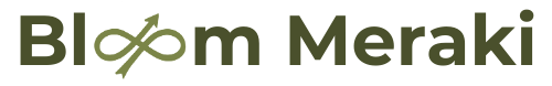 Bloom Meraki logo verde largo